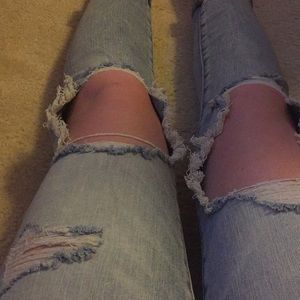 american eagle next level streak high rise jeans